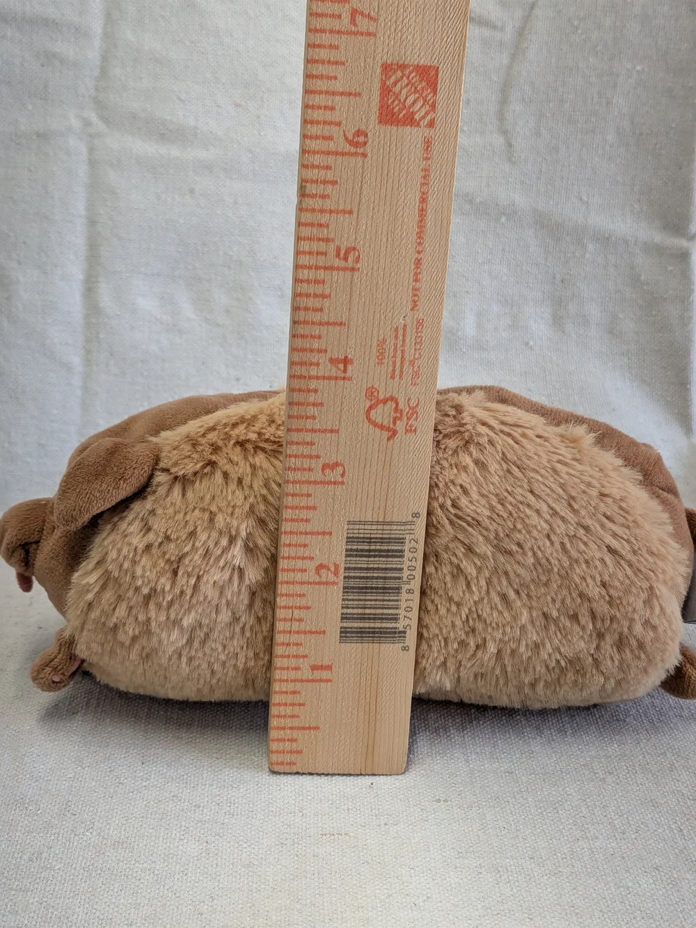 Plush Brown Dachshund Hot Dog Stuffed Animal - Cute Cuddly Toy